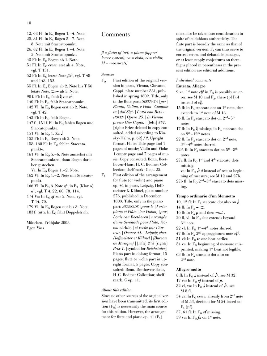 Beethoven: Serenade, Op. 25 (Study Score) - Image 3