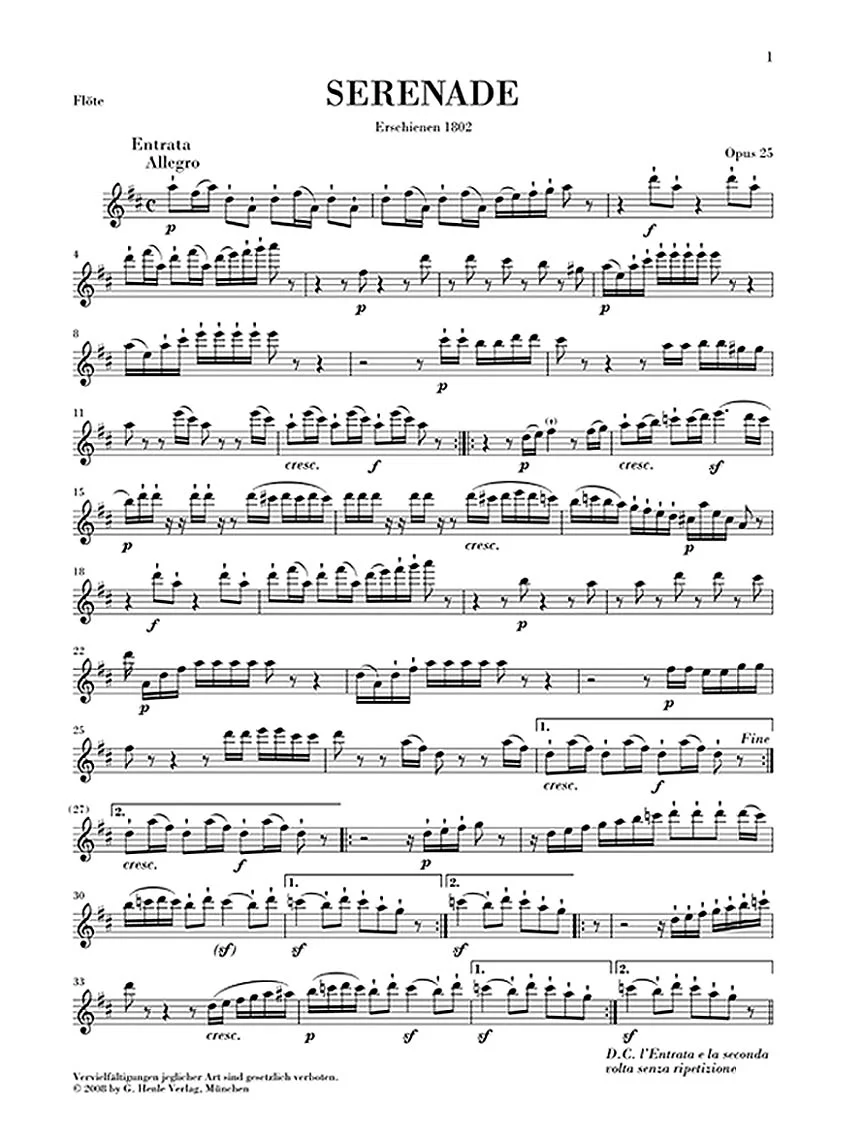 Beethoven: Serenade, Op. 25 (Study Score) - Image 5