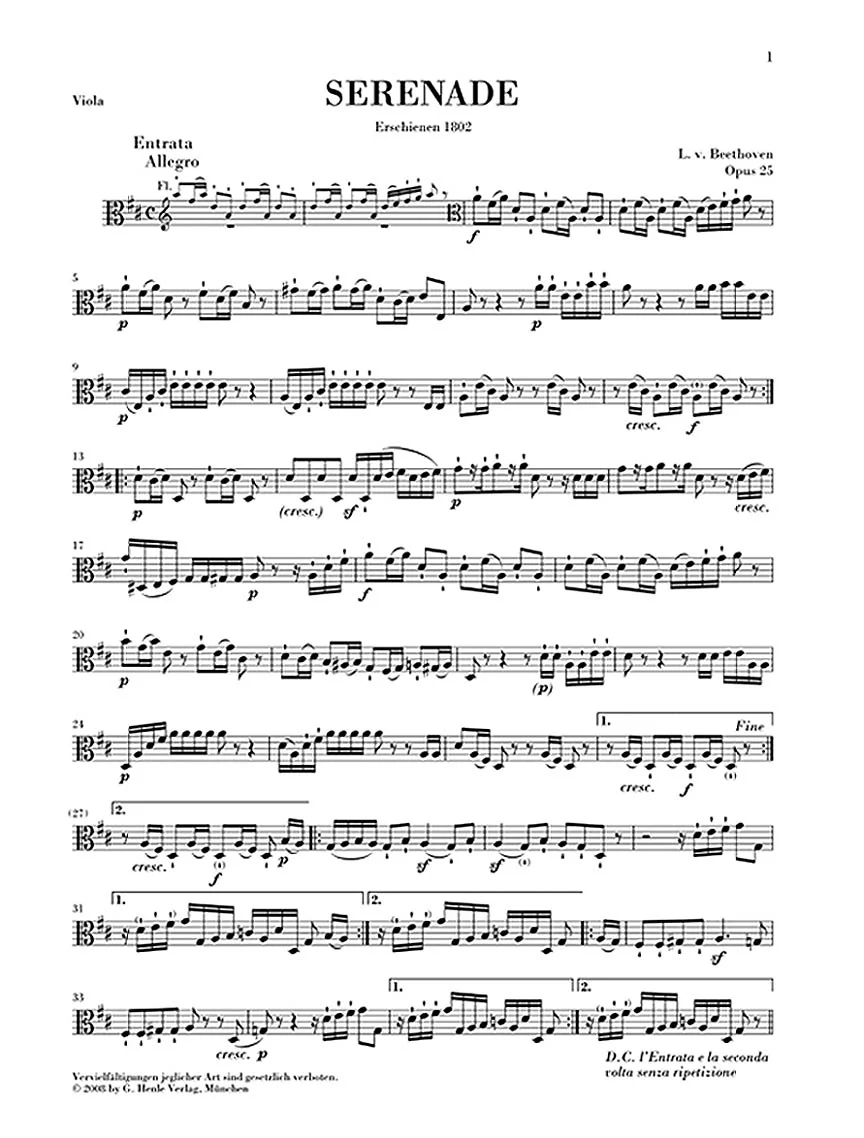 Beethoven: Serenade, Op. 25 (Study Score) - Image 7