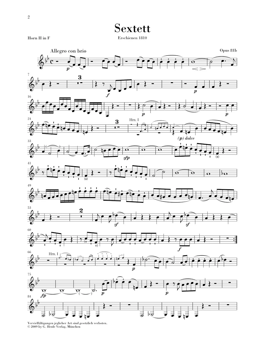 Beethoven: Sextet in E flat major, Op. 81b - Image 9