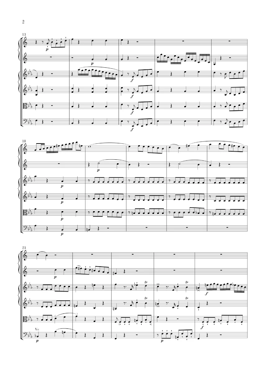 Beethoven: Sextet in E flat major, Op. 81b (Study Score) - Image 3