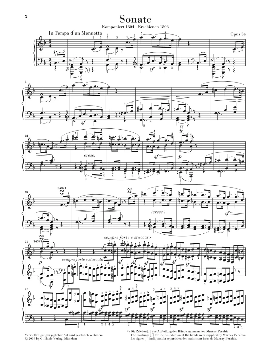 Beethoven: Piano Sonata No. 22 in F major, Op. 54 - Image 3