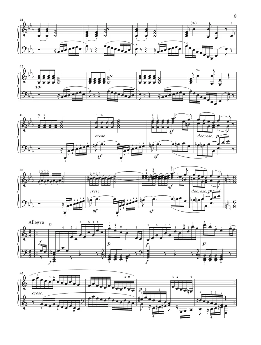Beethoven: Piano Sonata No. 13 in E flat major, Op. 27,1 - Image 4