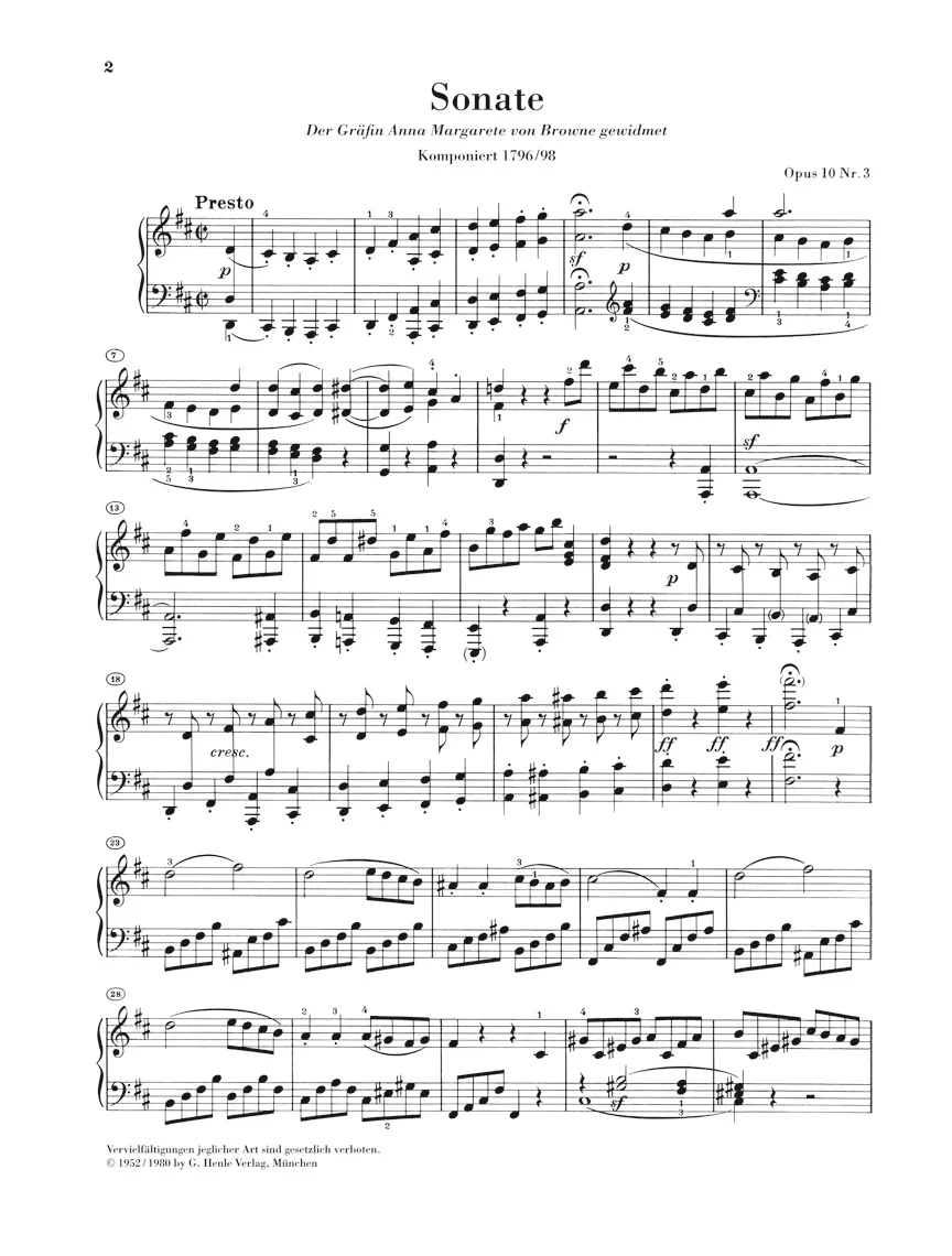 Beethoven: Piano Sonata No. 7 in D major, Op. 10,3 - Image 2