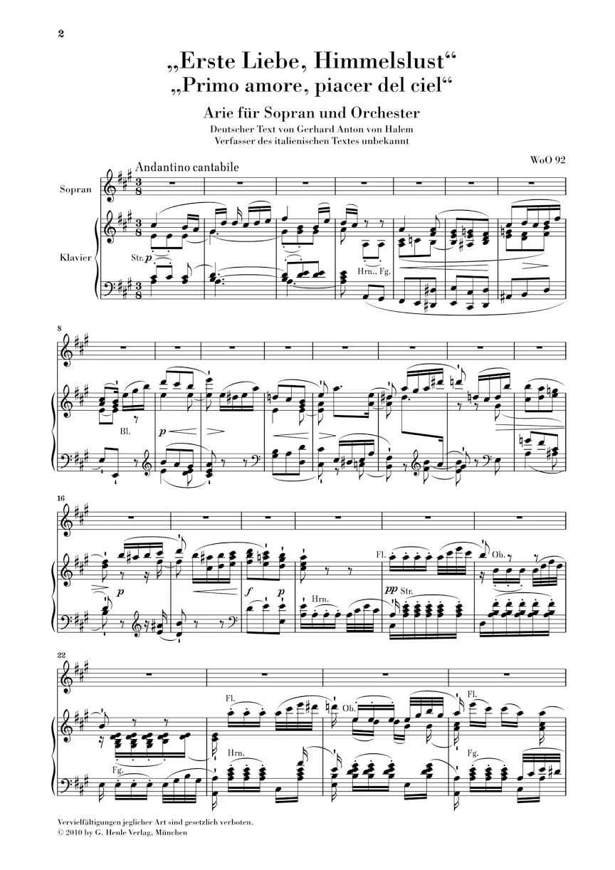 Beethoven: Soprano Arias, Duet WoO 93, Trio, Op. 116 - Image 2