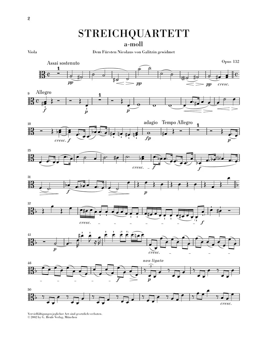 Beethoven: String Quartet in a minor, Op. 132 - Image 4