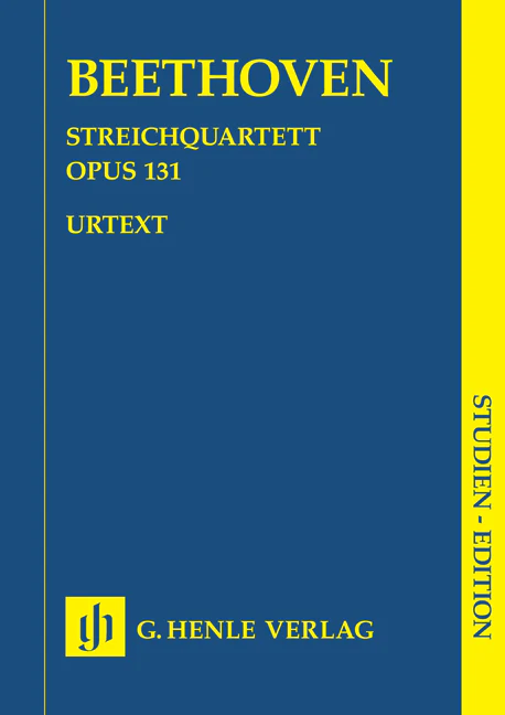 Beethoven: String Quartet in c sharp minor, Op. 131 (Study Score)
