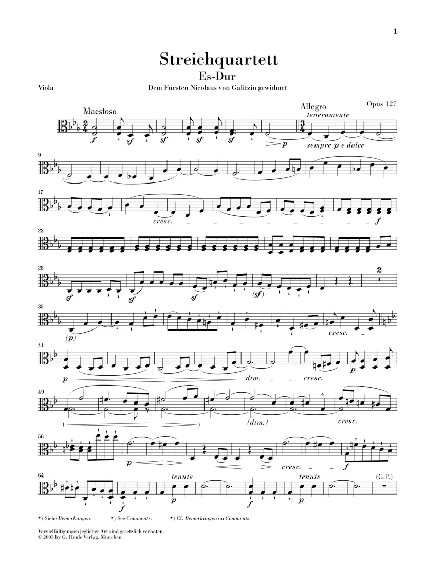 Beethoven: String Quartet in E flat major, Op. 127 - Image 4