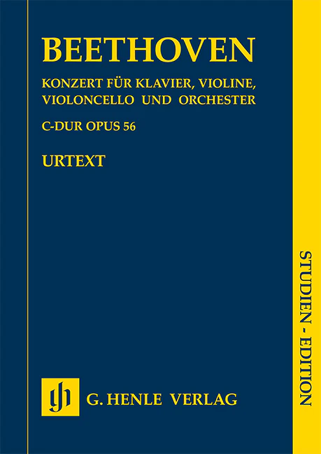 Beethoven: Concerto C major, Op. 56 (Triple Concerto) (Study Score)