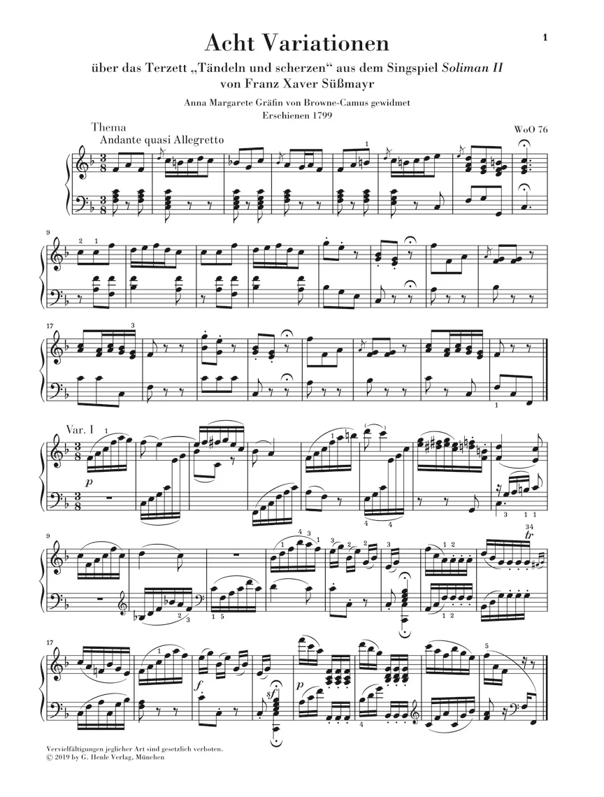 Beethoven: Piano Variations, Volume II - Image 3