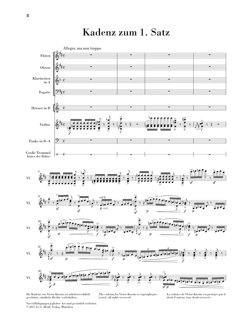 Beethoven: Concerto in D major, Op. 61 for Violin and Orchestra - Image 3