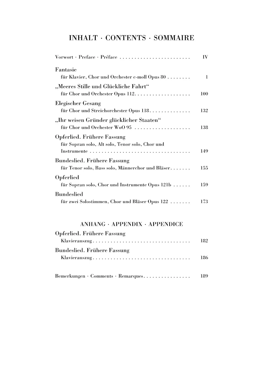 Beethoven: Chorus Fantasy c minor, Op. 80 and other works, Op. 112, 118, 121b, 122, WoO 95 (Study Score) - Image 2
