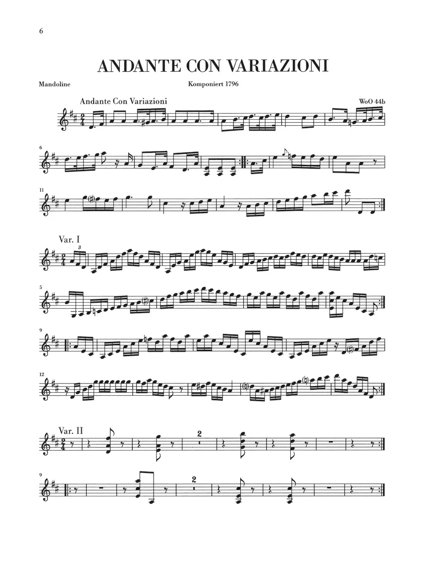 Beethoven: Works for Mandolin and Piano - Image 2