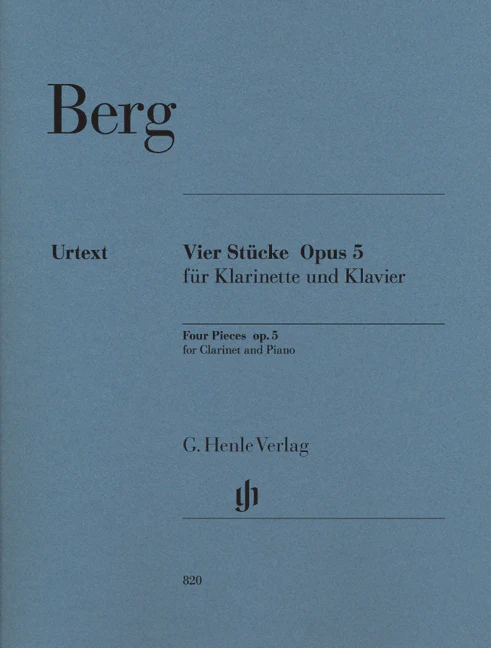 Berg: Four Pieces for Clarinet and Piano, Op. 5