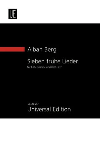 Berg: Seven Early Songs for high voice and orchestra