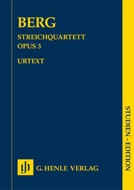 Berg: String Quartet, Op. 3 (Study Score)