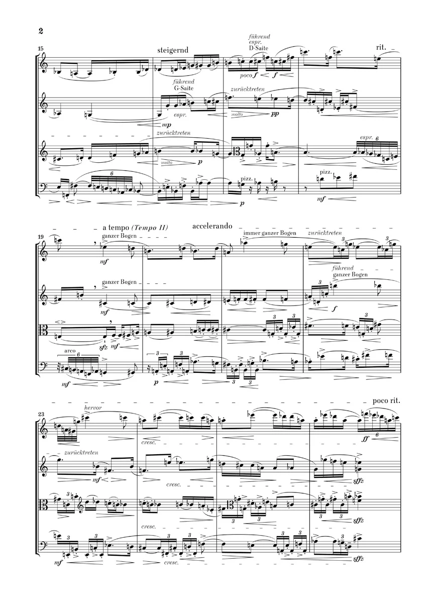 Berg: String Quartet, Op. 3 (Study Score) - Image 3