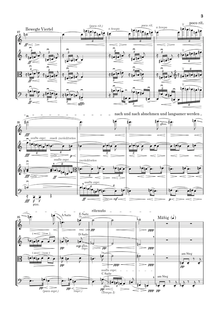 Berg: String Quartet, Op. 3 (Study Score) - Image 4