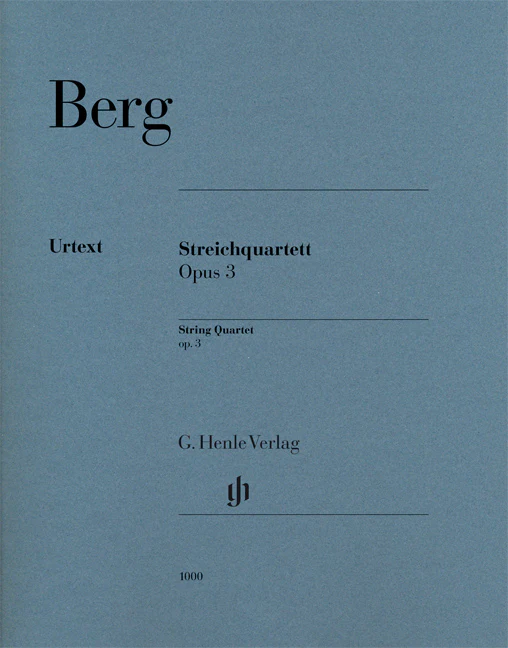 Berg: String Quartet, Op. 3