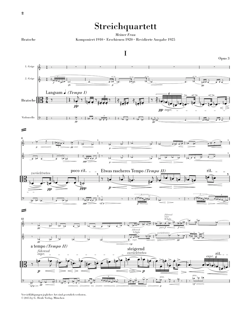 Berg: String Quartet, Op. 3 - Image 4
