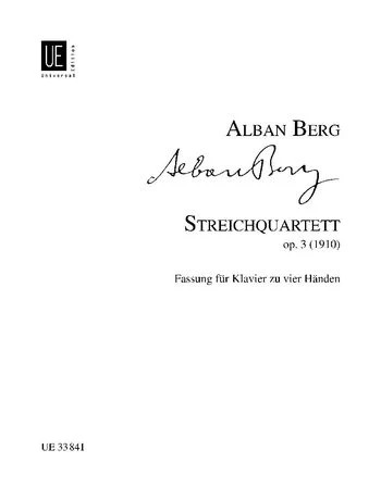 Berg: String Quartet for piano 4 hands - op. 3