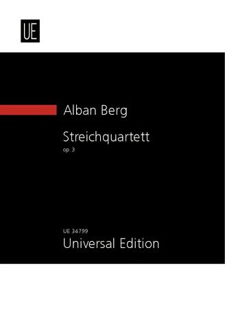 Berg: String Quartet, Op. 3 (Study Score)