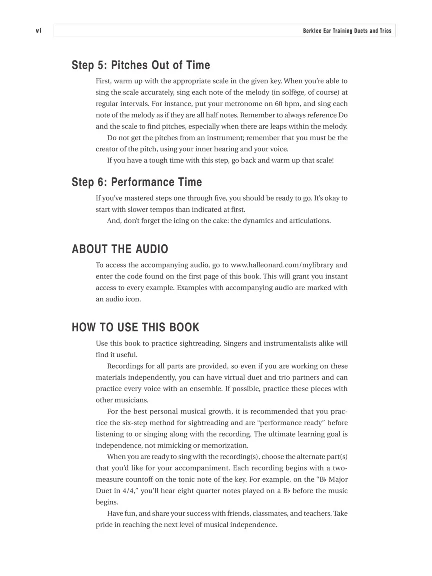 Berklee Ear Training Duets and Trios - Image 4