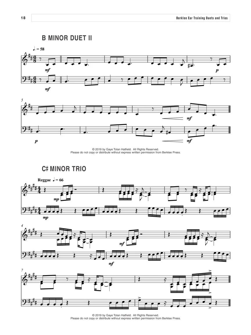Berklee Ear Training Duets and Trios - Image 5
