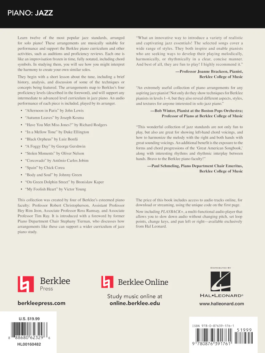 Berklee Jazz Standards for Solo Piano - Image 5
