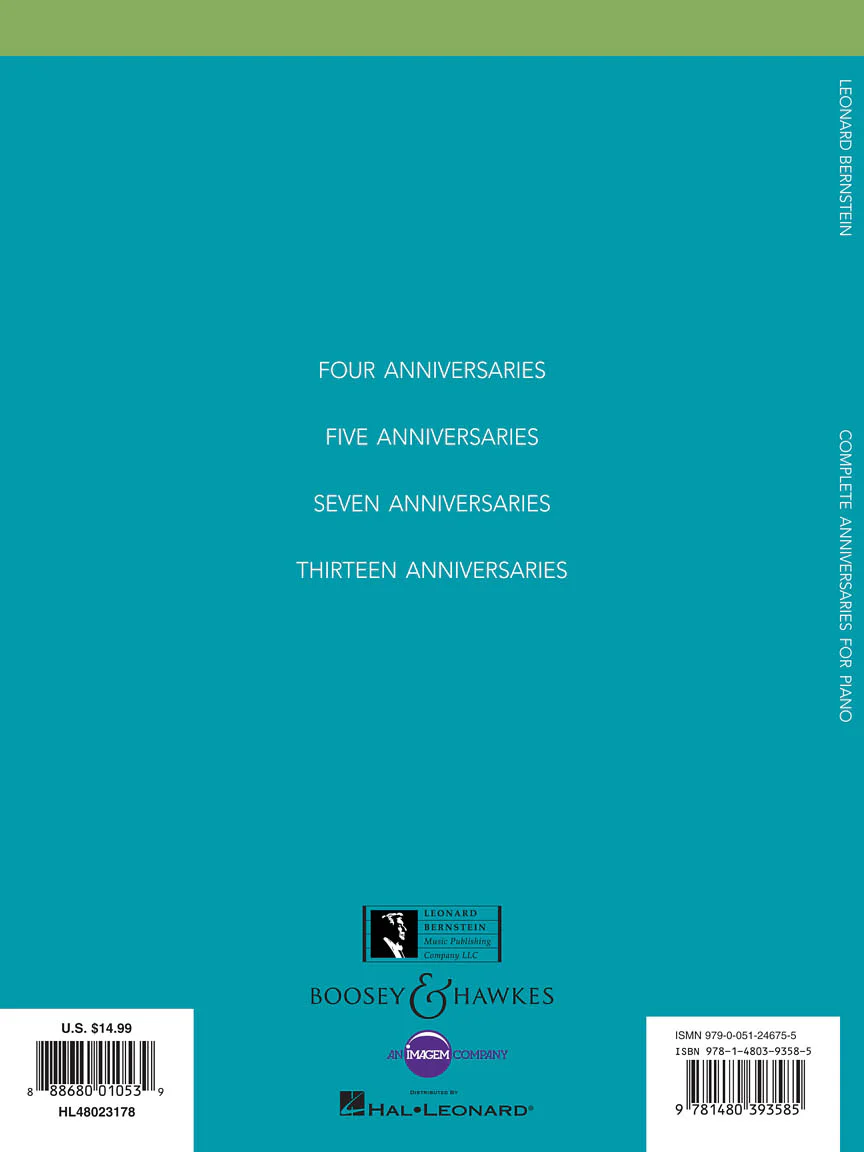 Bernstein Complete Anniversaries for Piano - Image 2
