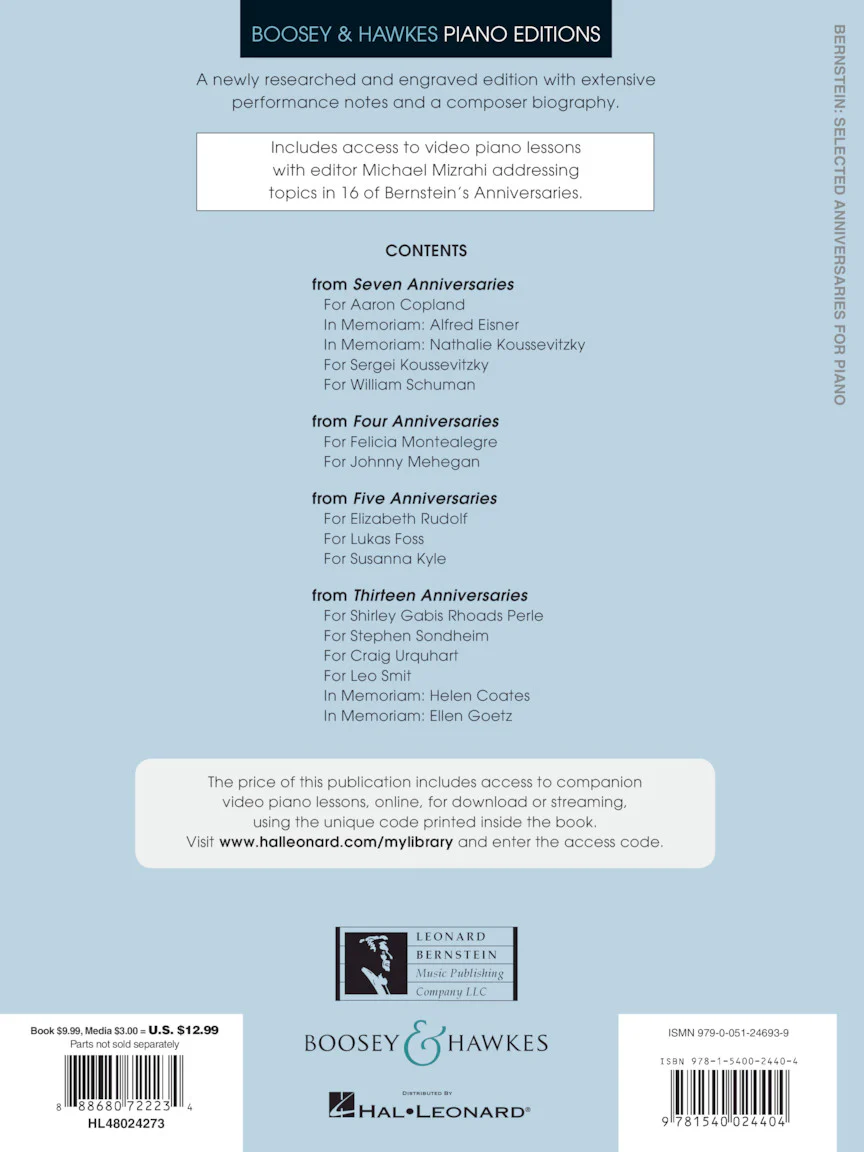 Bernstein - Selected Anniversaries for Piano - Image 11