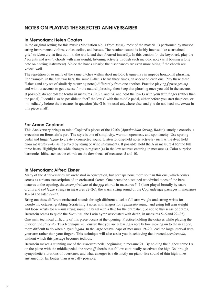 Bernstein - Selected Anniversaries for Piano - Image 7