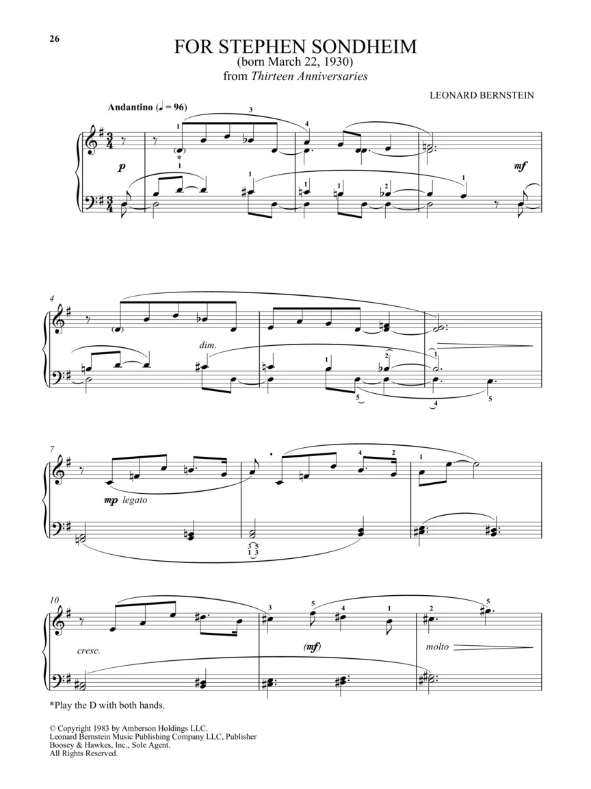 Bernstein - Selected Anniversaries for Piano - Image 9