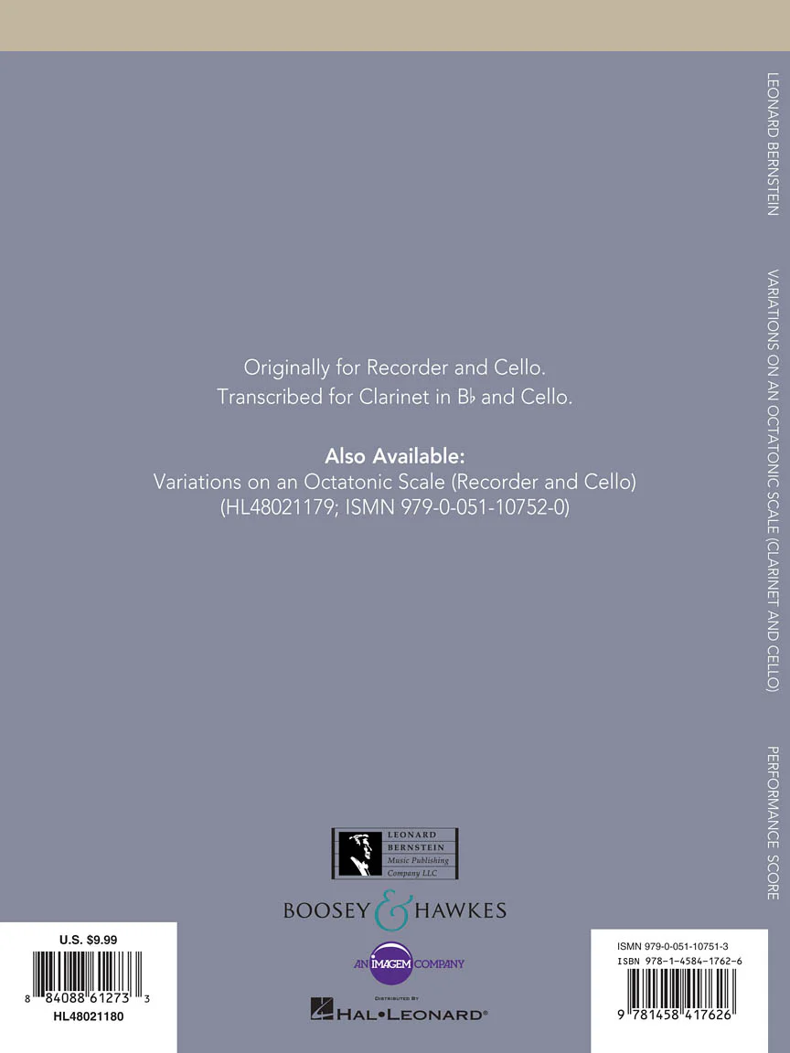Bernstein - Variations on an Octatonic Scale - Image 2