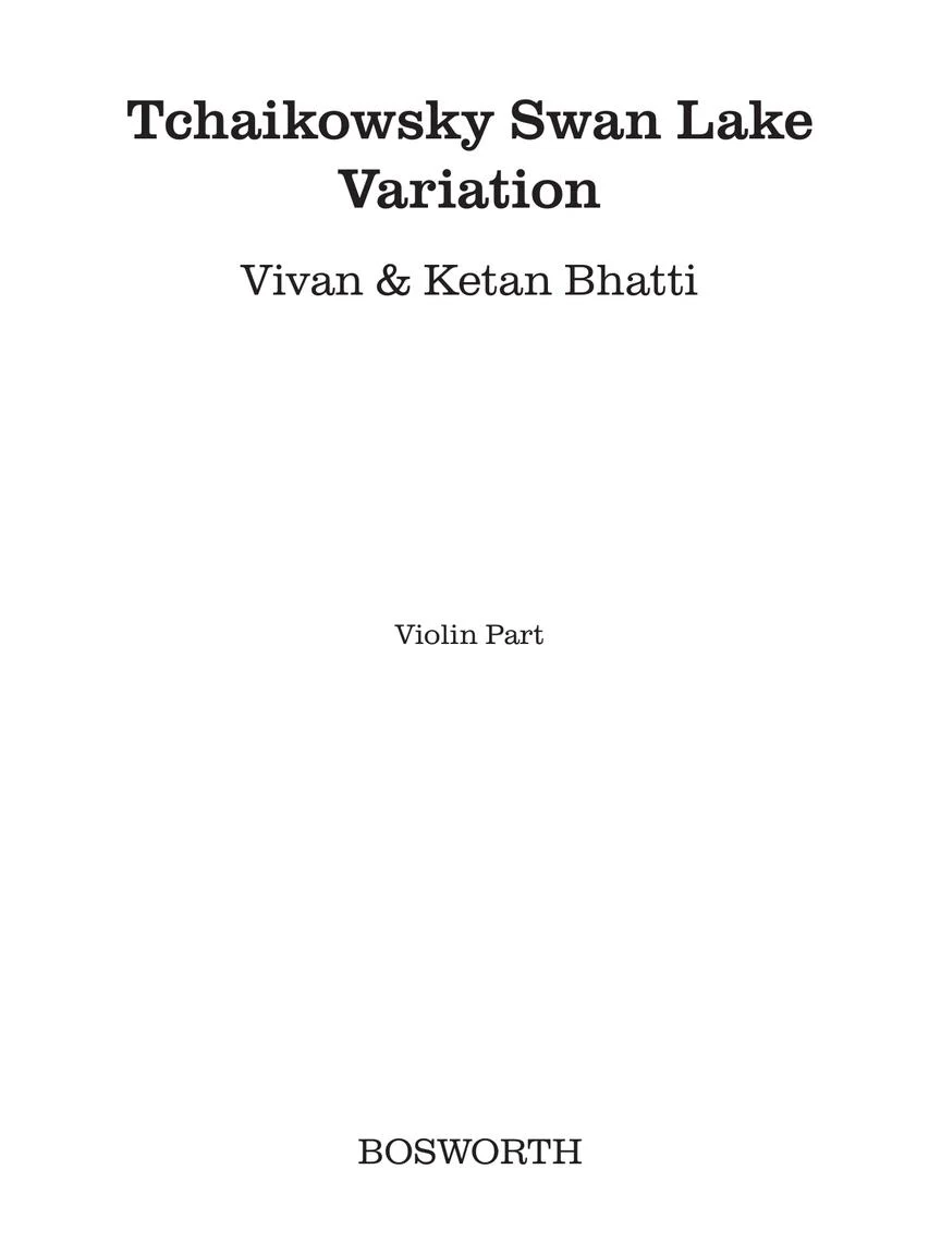 Bhatti Tchaikovsky Swan Lake Variation for Violin and Piano - Image 2