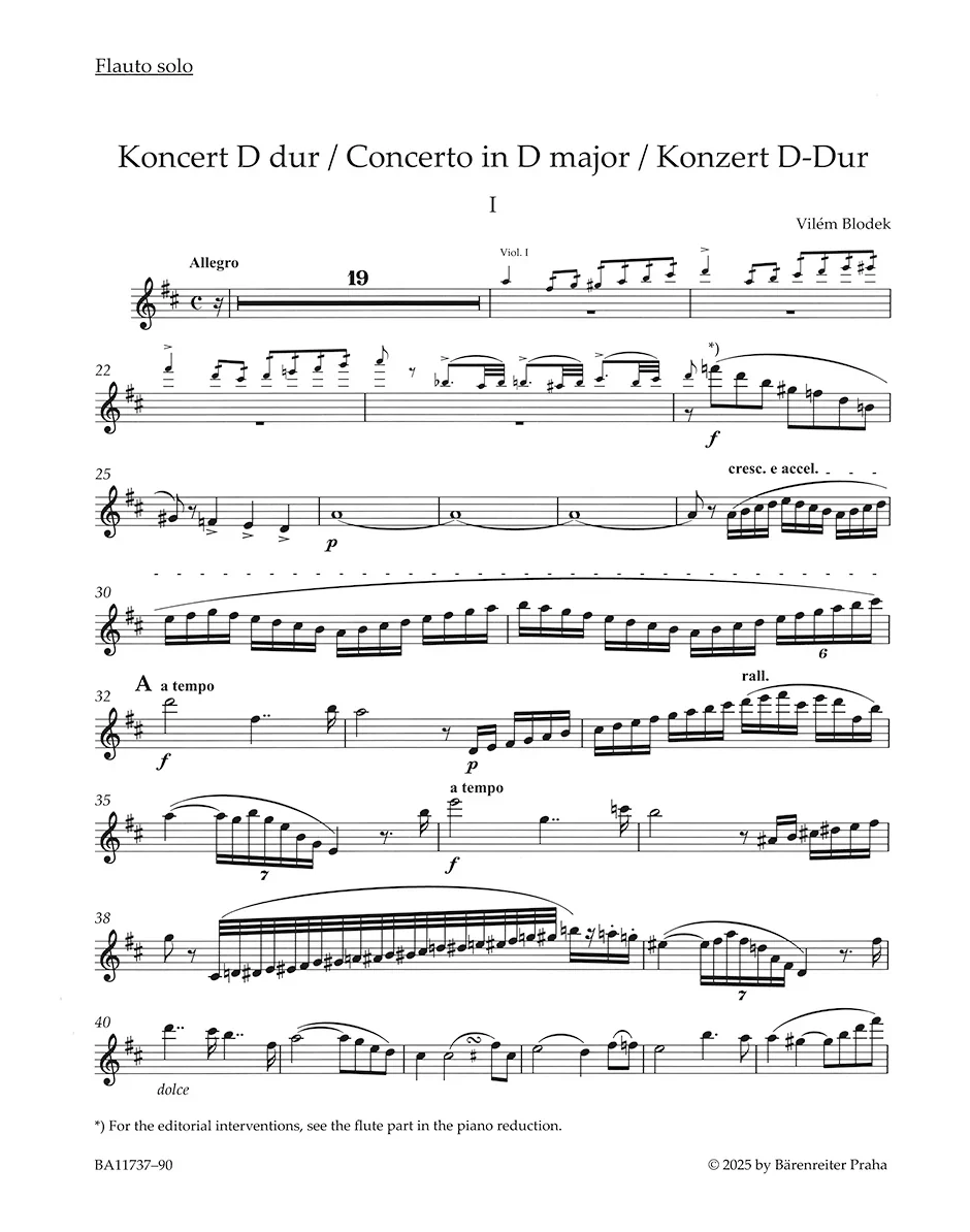 Blodek: Flute Concerto in D Major - Image 4