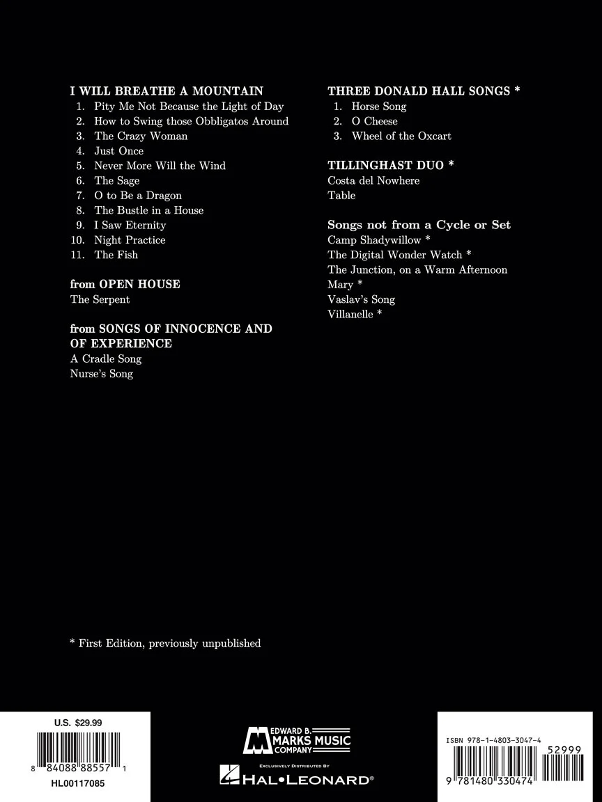 Concert Songs Vol. 1 Low Voice 1975-2000 - Image 2