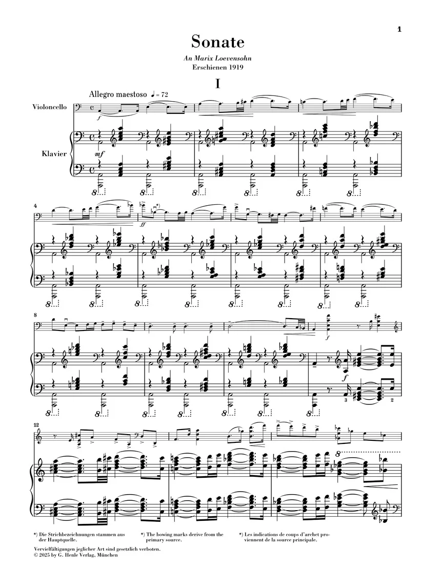 Bosmans: Cello Sonata for Cello and Piano - Image 2
