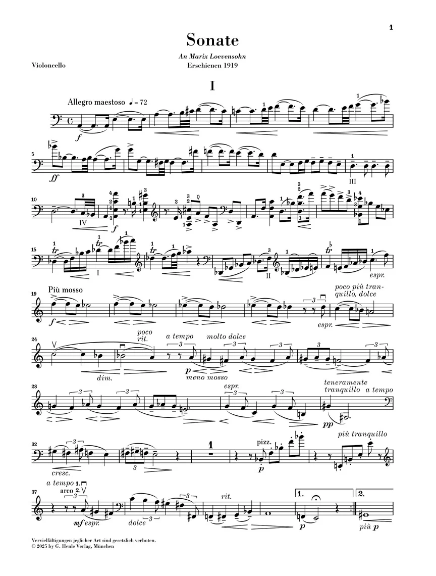 Bosmans: Cello Sonata for Cello and Piano - Image 5