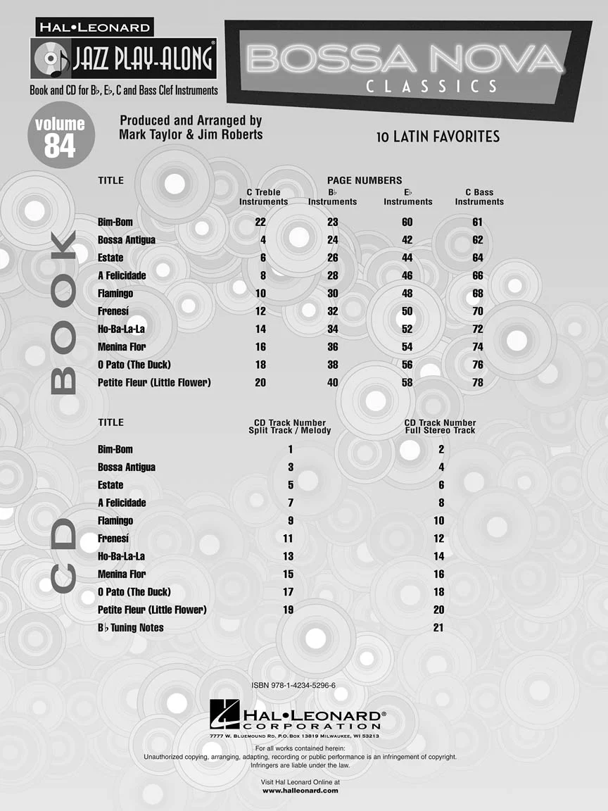 Bossa Nova Classics - Jazz Play-Along Volume 84 - Image 3