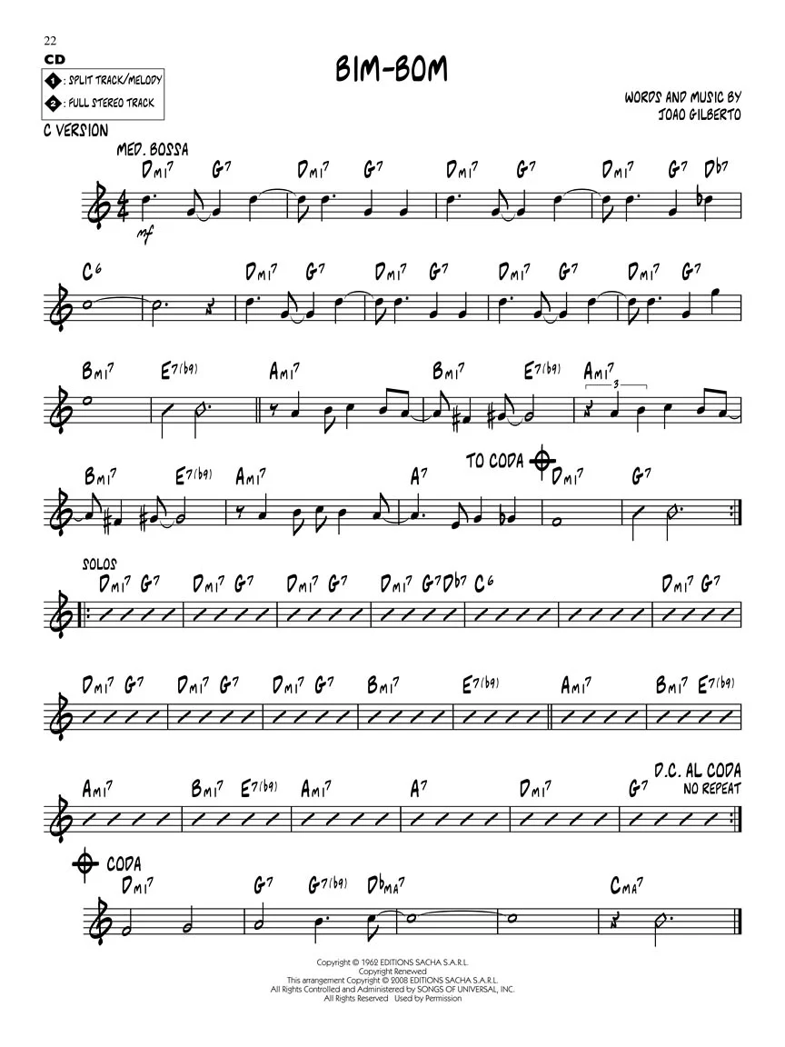 Bossa Nova Classics - Jazz Play-Along Volume 84 - Image 6