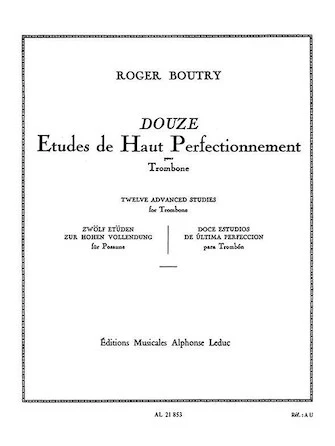 Boutry 12 Etudes De Haut Perfectionnement (trombone Solo)