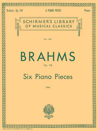 Brahms Six Piano Pieces, Op. 118