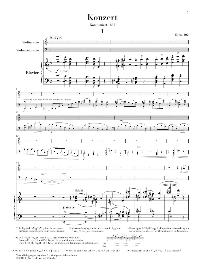 Brahms: Double Concerto in a minor, Op.102 - Image 2