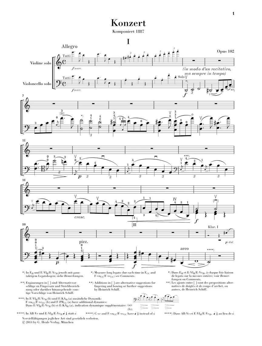 Brahms: Double Concerto in a minor, Op.102 - Image 5