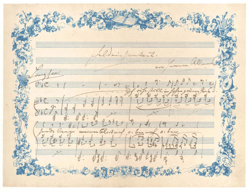 Brahms: "Feldeinsamkeit - Ich ruhe still im hohen grünen Gras", Op. 86 No. 2 (Facsimile) - Image 2