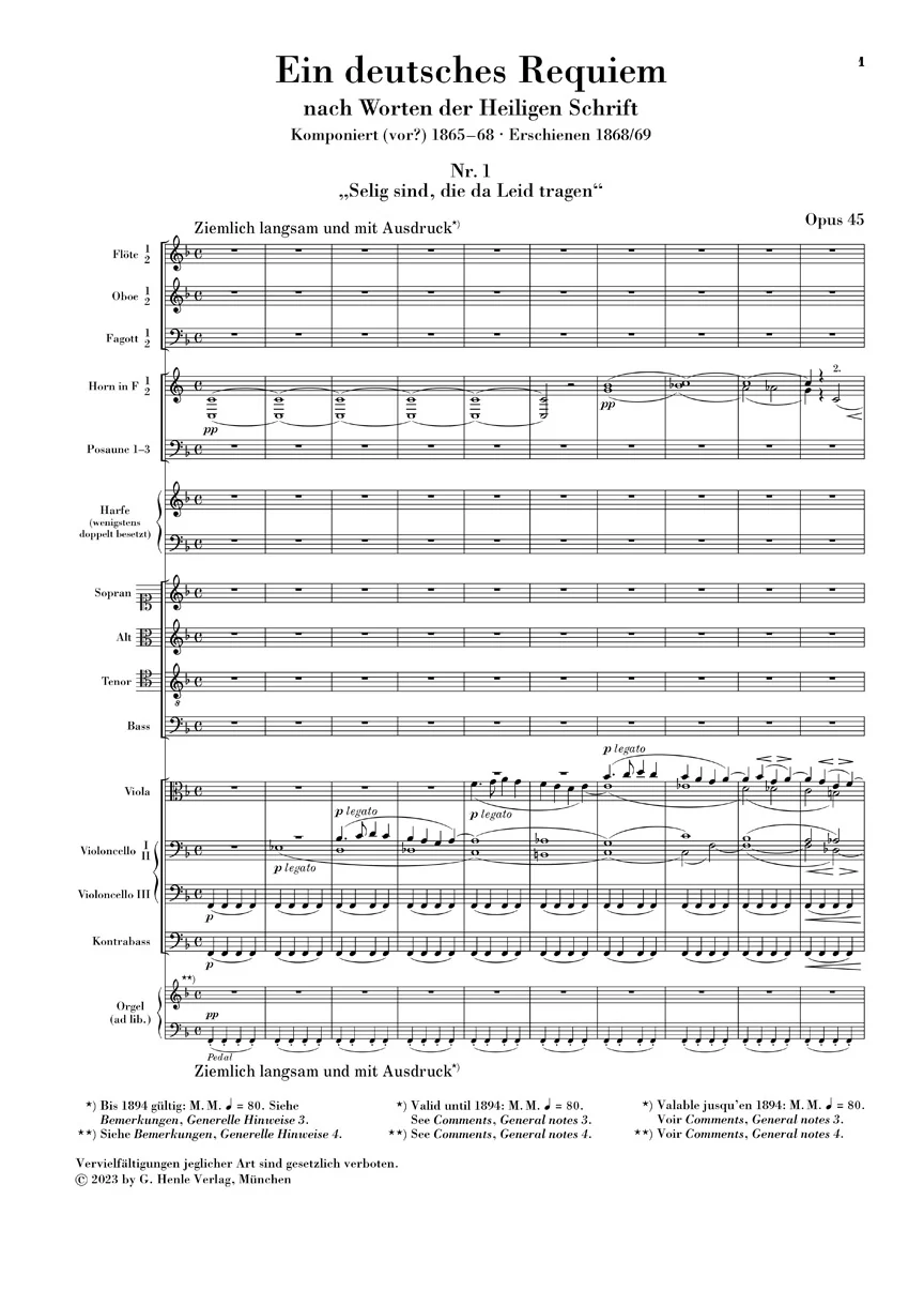 Brahms: Ein deutsches Requiem, Op. 45 (Study Score) - Image 3