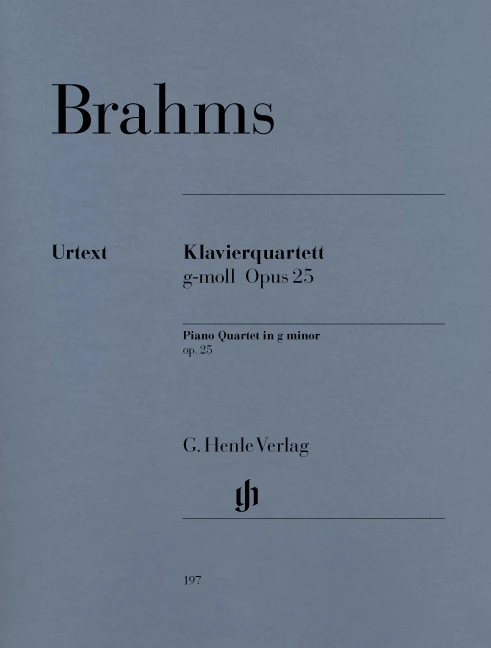 Brahms: Piano Quartet g minor, Op. 25