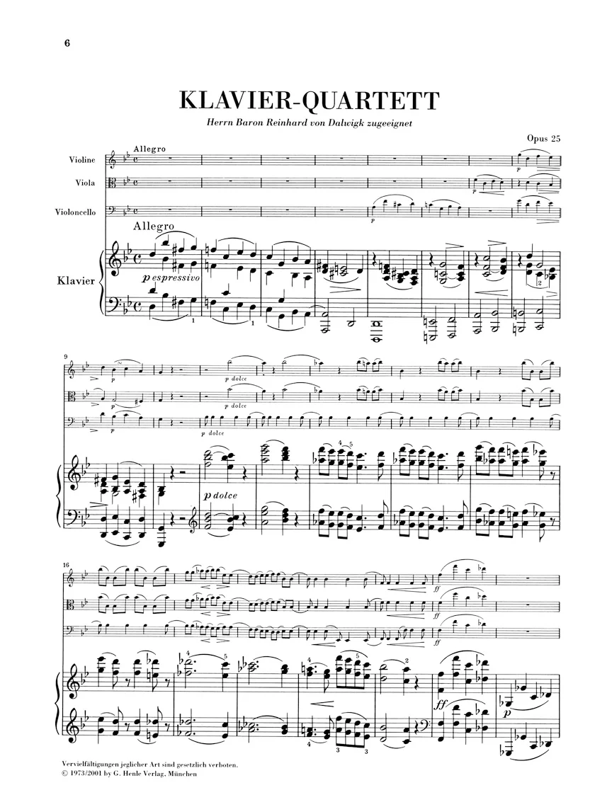 Brahms: Piano Quartet g minor, Op. 25 - Image 2