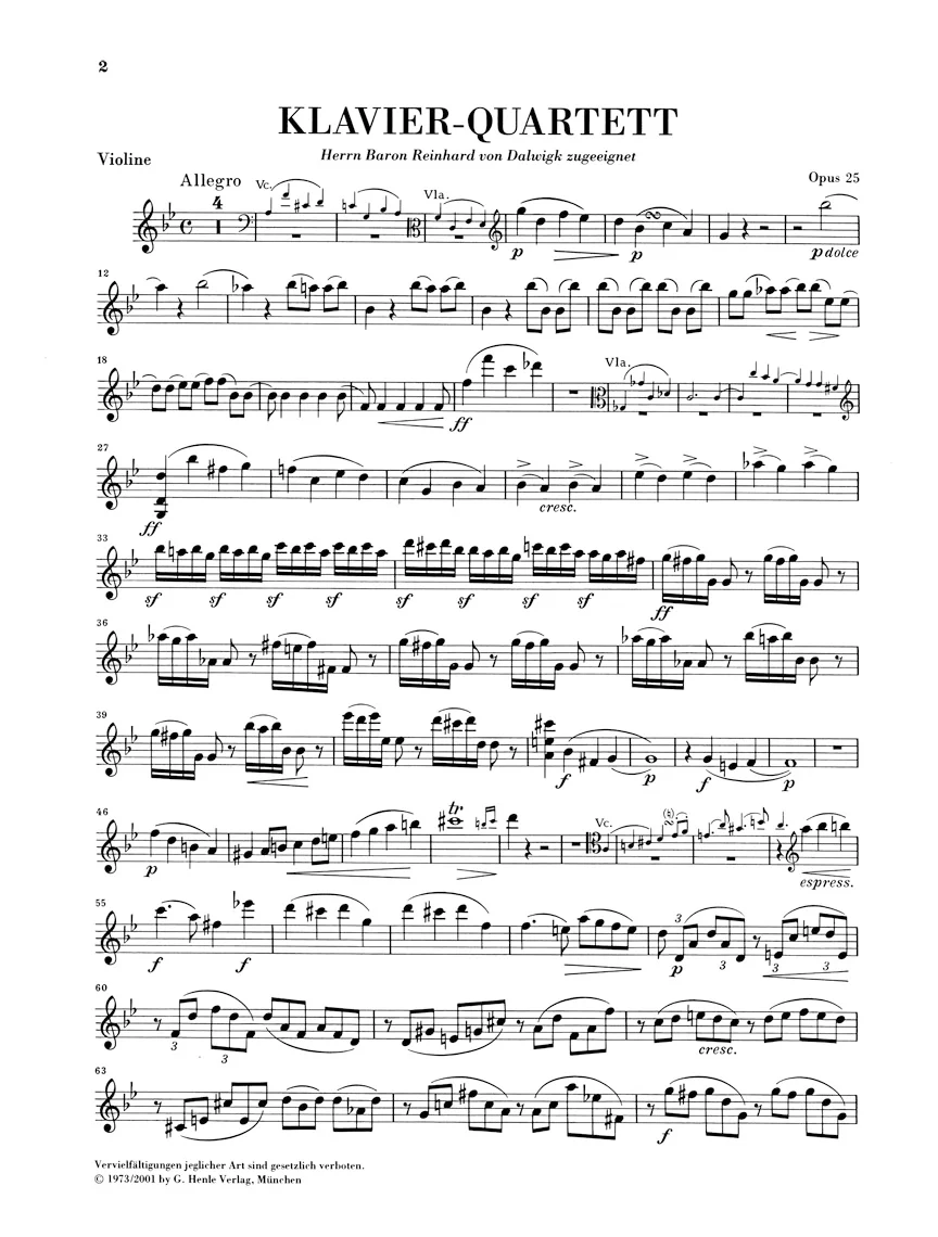 Brahms: Piano Quartet g minor, Op. 25 - Image 3